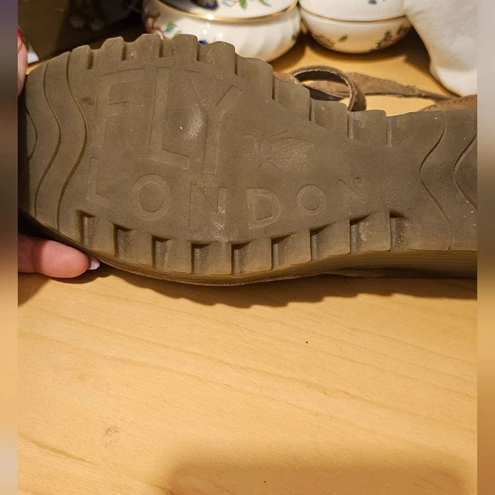 Fly London wedge sandals size 38 - Picture 2 of 10